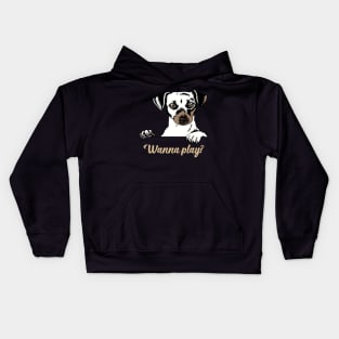 Jack Russell Dog Wanting to Play Kids Hoodie